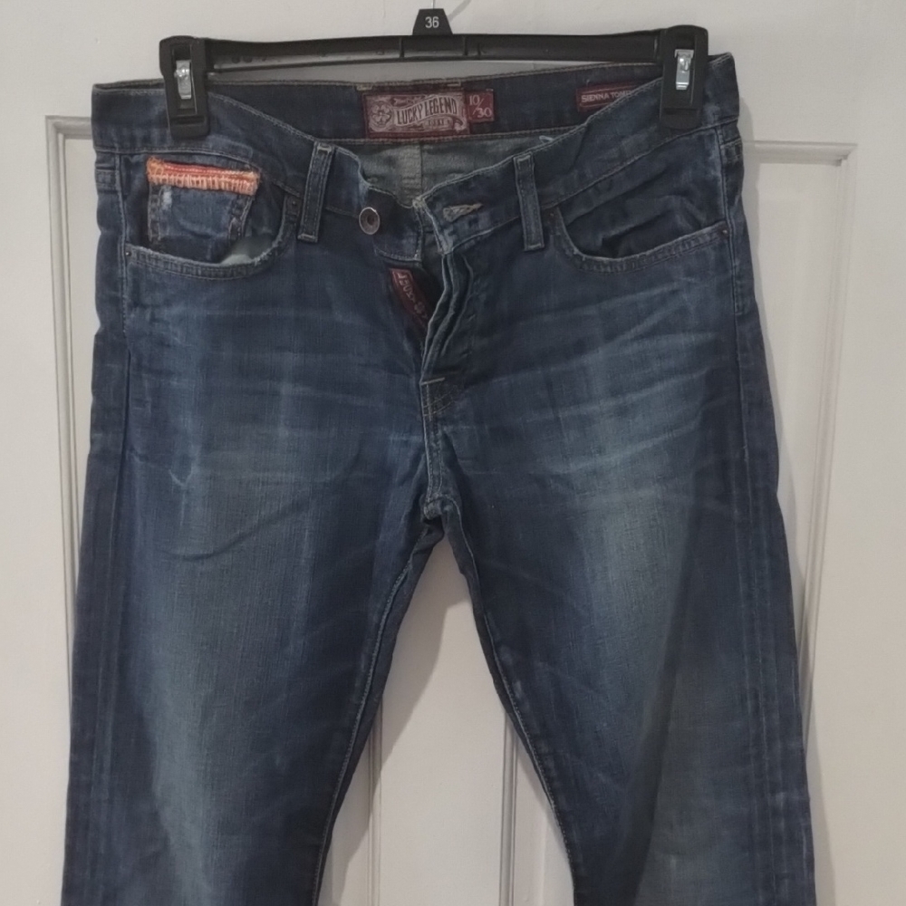 Lucky Brand Blue Slim Jeans with Distressed Look